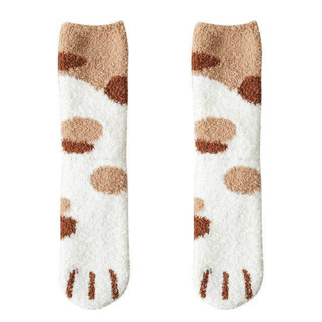 Mewcha™ – Fluffy Cat Paw Socks  (2+3 Free)