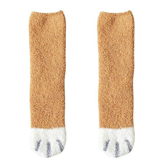 Mewcha™ – Fluffy Cat Paw Socks  (2+3 Free)