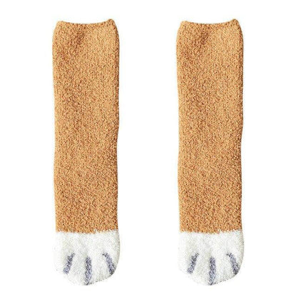 Mewcha™ – Fluffy Cat Paw Socks  (2+3 Free)