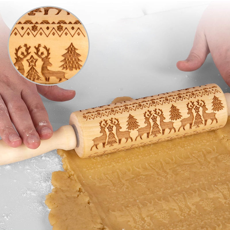 Noëlly™ – Christmas Embossing Rolling Pin (50% Off)