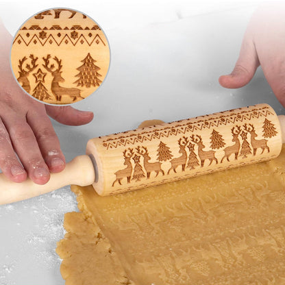 Noëlly™ – Christmas Embossing Rolling Pin (50% Off)