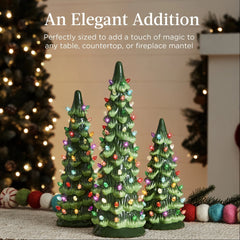 Merrydale™ – Homemade Ceramic Christmas Tree with LED Lights (2+1 Free)