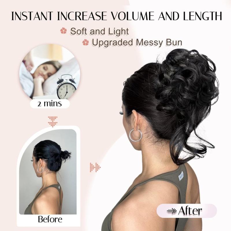 Lunisse™ – Elegant Curly Bun Hair Clip (1+1 Free)