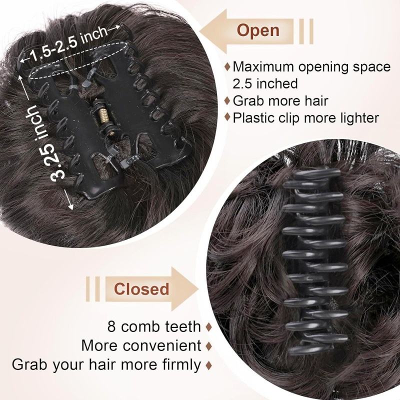 Lunisse™ – Elegant Curly Bun Hair Clip (1+1 Free)