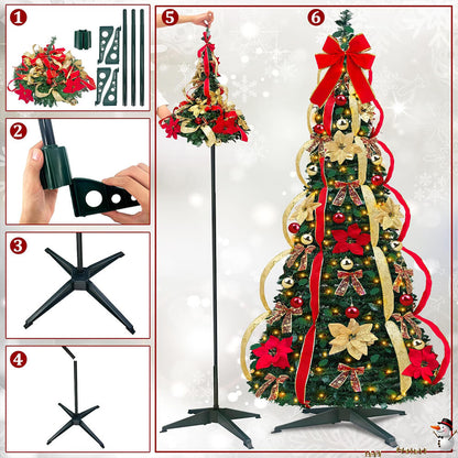 Lumiscarlet™ – Pop Up Red Christmas Tree (50% Off)