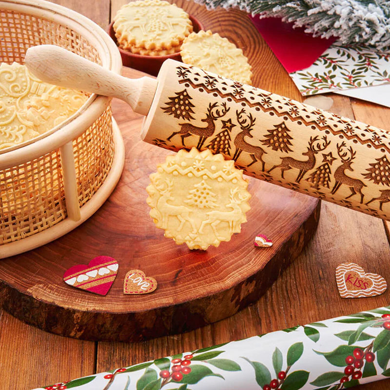 Noëlly™ – Christmas Embossing Rolling Pin (50% Off)
