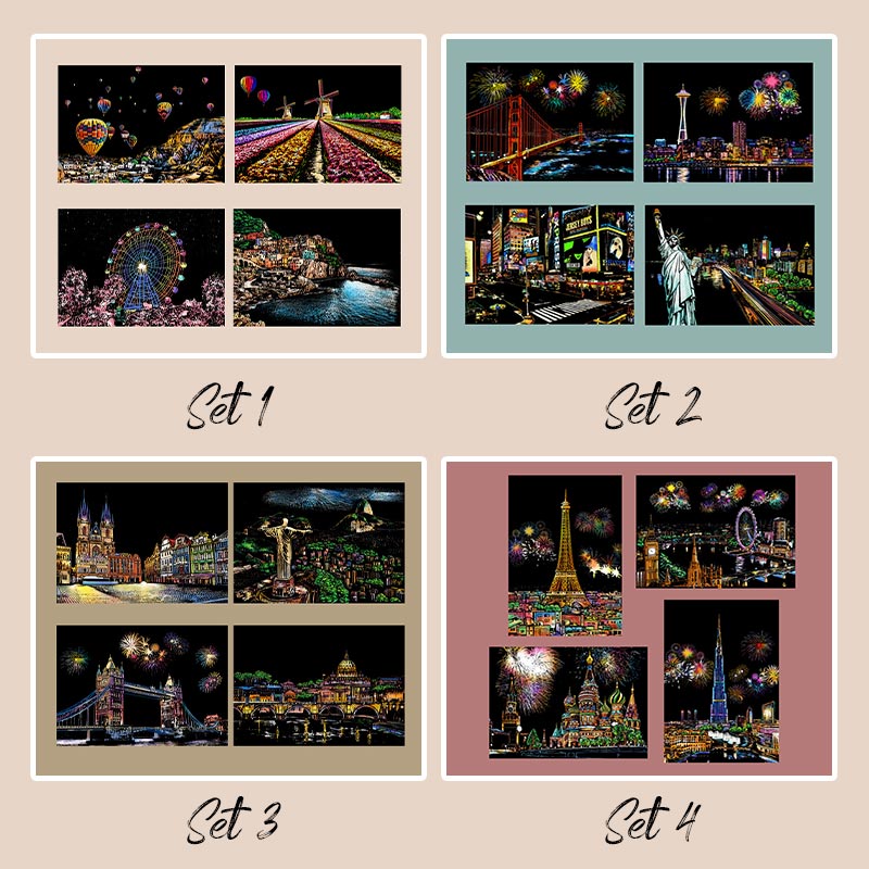 Inklume™ – Scratch Art Kit with Stylus Tool