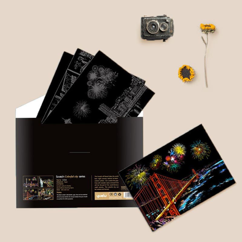 Inklume™ – Scratch Art Kit with Stylus Tool