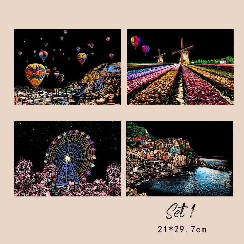 Inklume™ – Scratch Art Kit with Stylus Tool