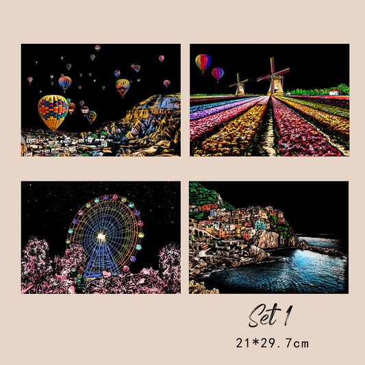 Inklume™ – Scratch Art Kit with Stylus Tool