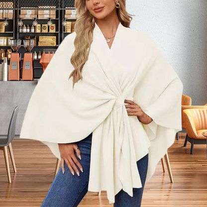 Aurelyn™ – Crossover Knit Wrap Shawl  (50% Off)