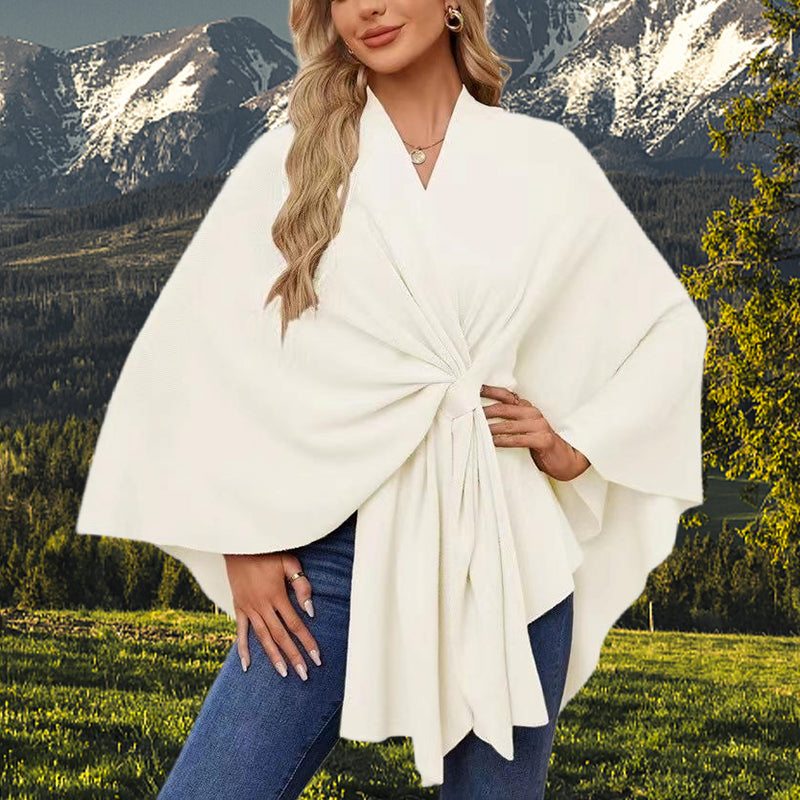 Aurelyn™ – Crossover Knit Wrap Shawl  (50% Off)