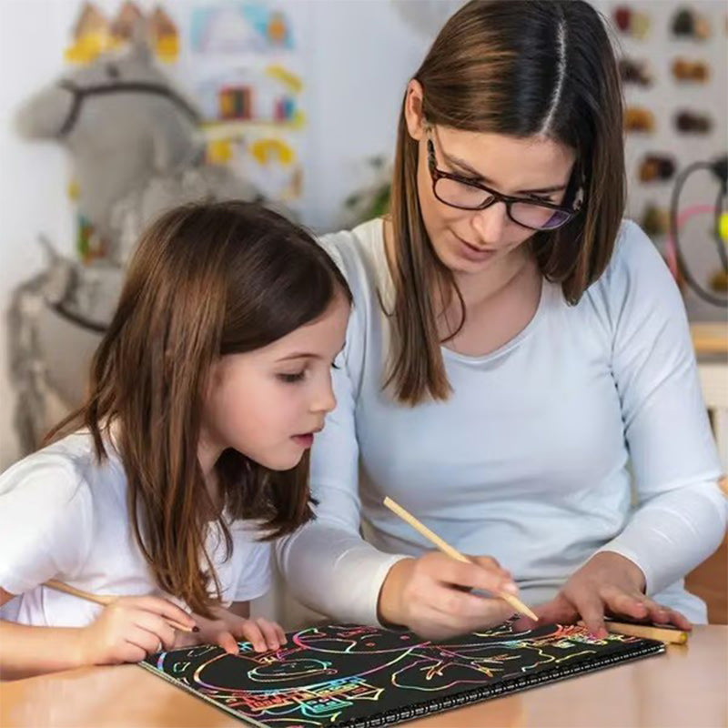 Inklume™ – Rainbow Scratch Art Booklet