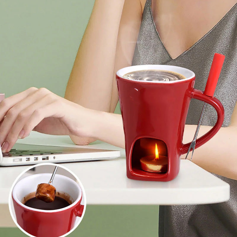 Cocozy™ – Ceramic Chocolate Fondue Mug